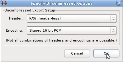 Export options